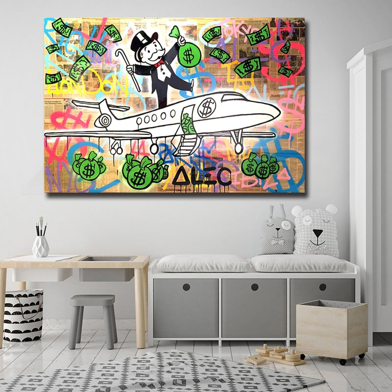 Monopoly guy Jet Set Broker Decor