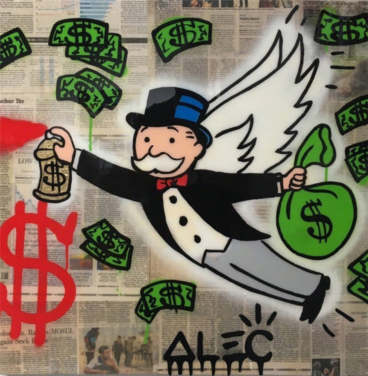 Alec Monopolys Angel Money Wall Art