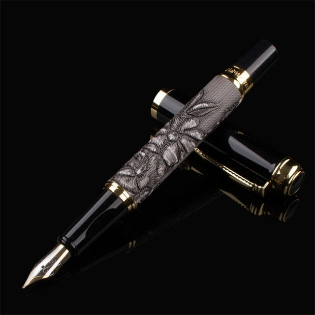 MONTE MOUNT DIKA WEN 891 Metal Fountain Pen Pencil Box luxury school Office Stationery luxury Writing dragon pens gift