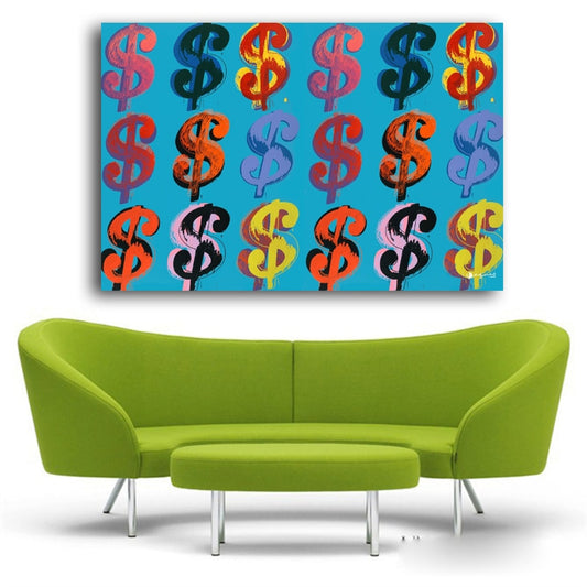 Warhol Money Abstract Paintings Wall Painting Broker Decor