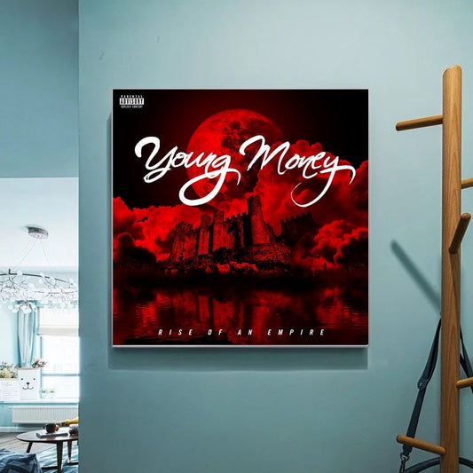 Lil Wayne poster Young Money Rise of an Empire music album Canvas Wall Pictures for Living Room No Frame