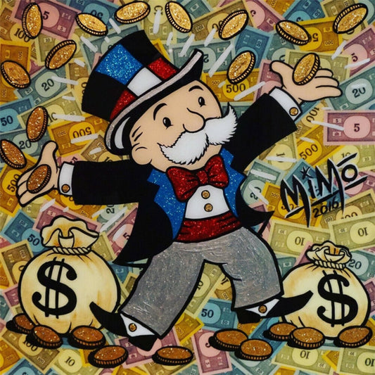 Alec Monopolys Money  Wall Art Canvas Poster Print Broker Decor
