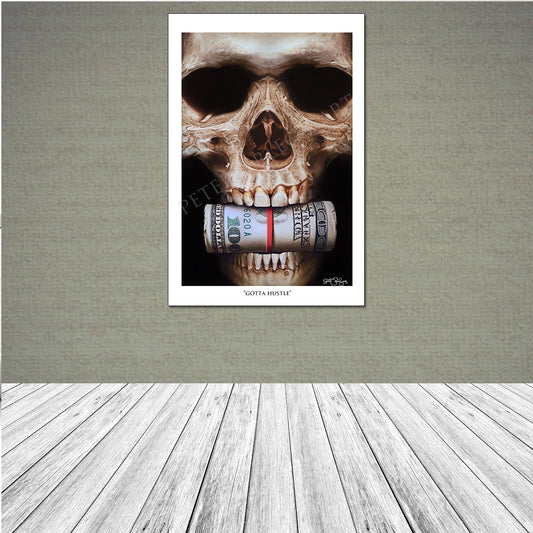 Skull Money Broker Decoration Wall Art
