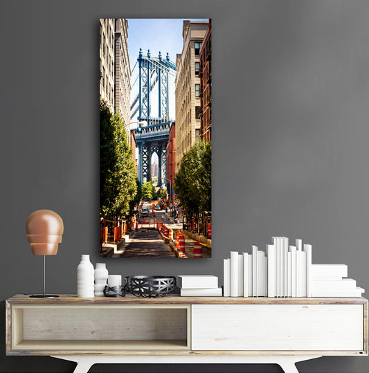 New York City streets buildings Scenery Poster Canvas Painting Wall Art