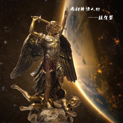 Saint Micheal, Atlas, Venus statue decoration
