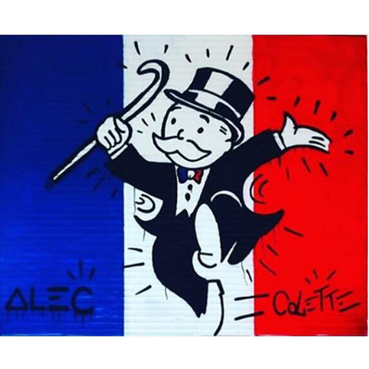Rich Uncle Pennybags Northern Germany Monopoly guy Money Poster Painting on Canvas Bedroom Wall Decoration Pictures Home Decor