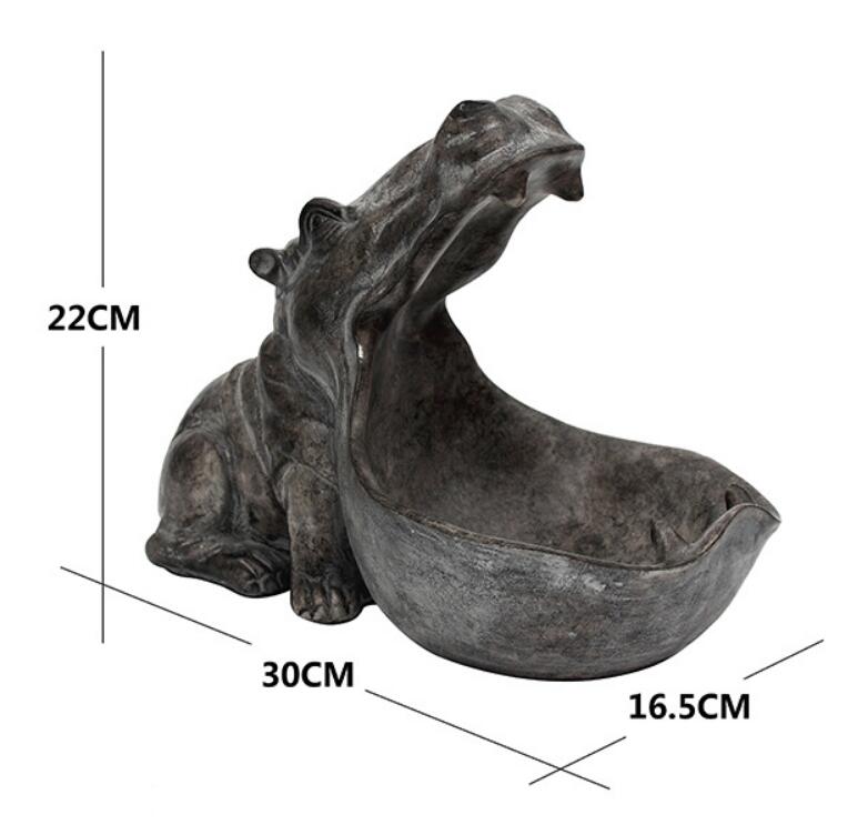 Hippopotamus statue decoration resin artware sculpture statue decor home decoration