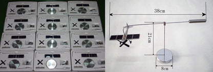 solar plane Model office decorate solar toy