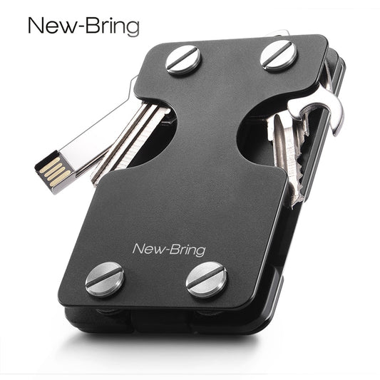 Multi-functional Metal Money Clip Men with Credit Card Wallet and key holder