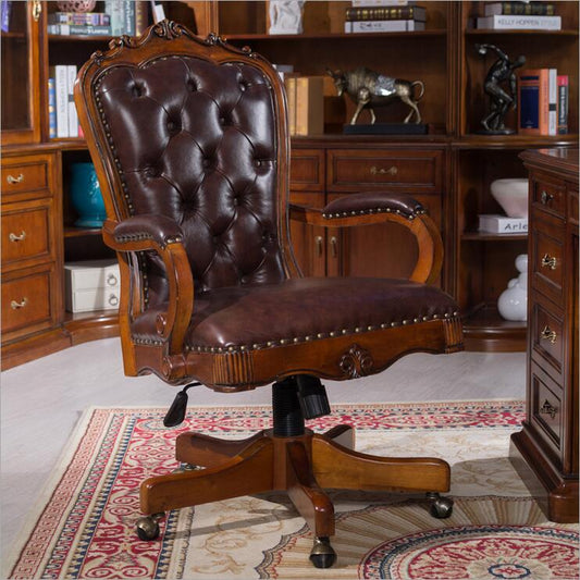 American president of luxury office furniture chair cowhide chair