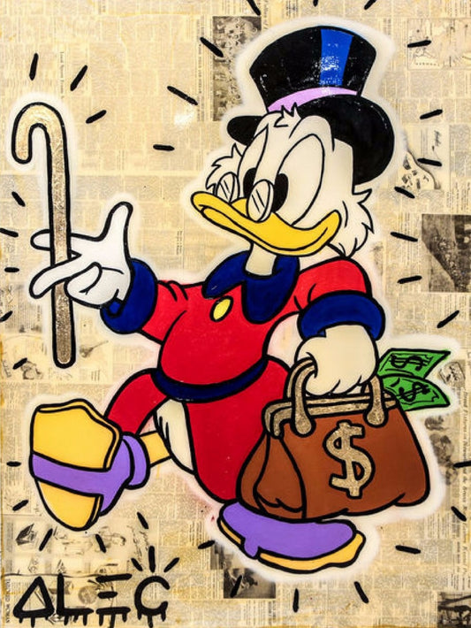 Custom painting pop art street art urban art money art on canvas pictures for Office Broker decor wall art