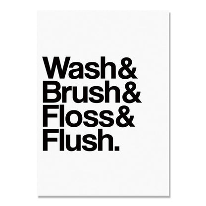 Get Shit Done Wall Art Nordic Poster Pictures Black And White WC Canvas Painting Bathroom Letters Cuadros Decoracion Unframed