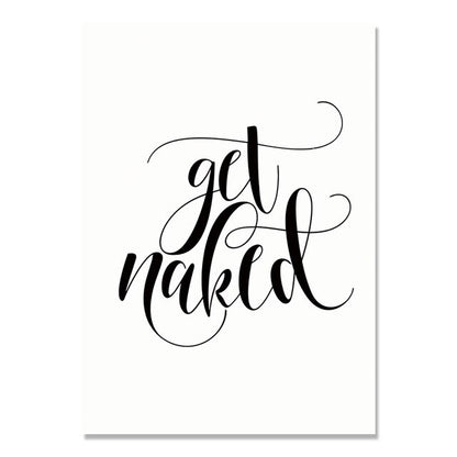Get Shit Done Wall Art Nordic Poster Pictures Black And White WC Canvas Painting Bathroom Letters Cuadros Decoracion Unframed