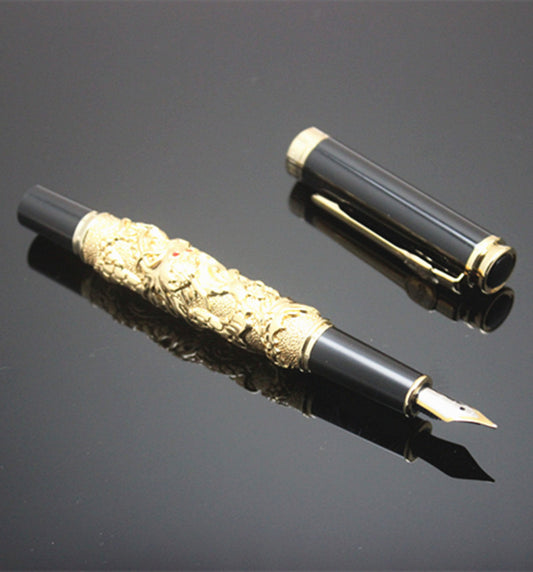 JINHAO Gold Dragon metal Fountain pen executive, office luxury stationery supplies