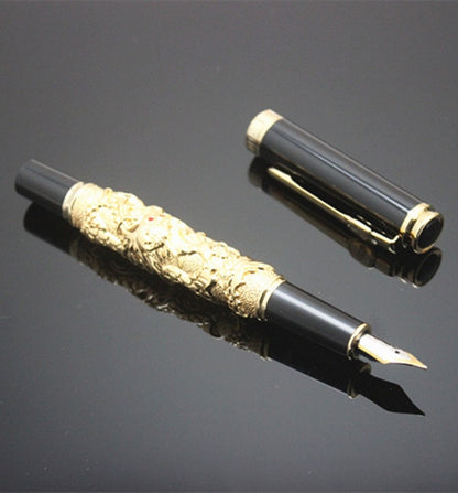 JINHAO Gold Dragon metal Fountain pen executive, office luxury stationery supplies