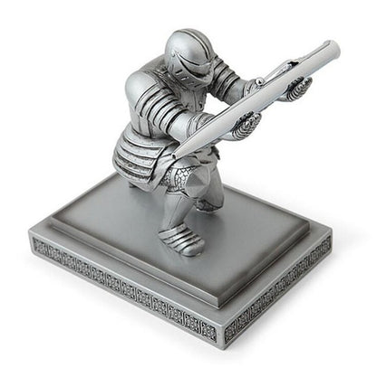 Desktop Executive Officer Knight Pen Seat Armor Hero Statue Pen Stand Holder Personality Office Decoration