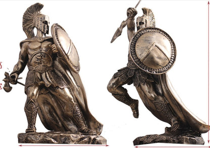 European ancient warrior handcrafted Greek artwork statue