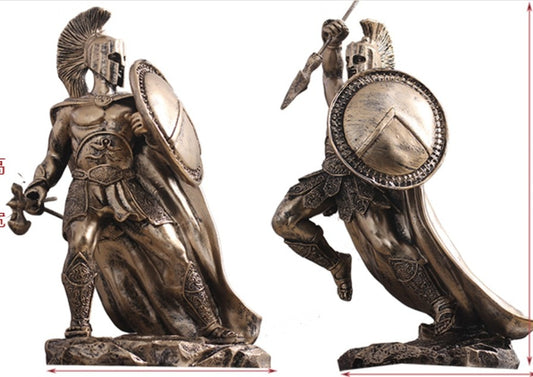 European ancient warrior handcrafted Greek artwork statue
