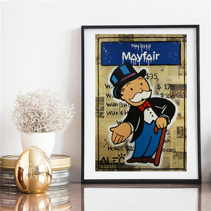 Monopoly Invest On Mayfair Wall Art Canvas Posters Prints Painting Wall Pictures