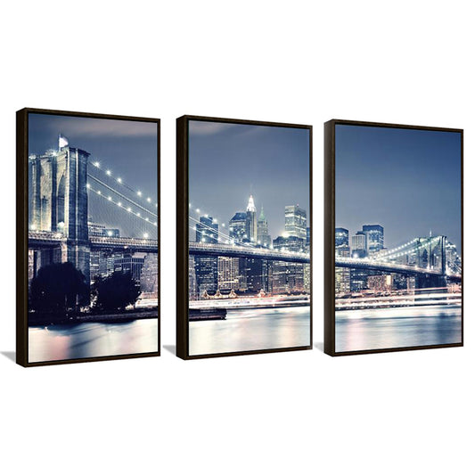 New York street scene canvas drawing living room office decoration