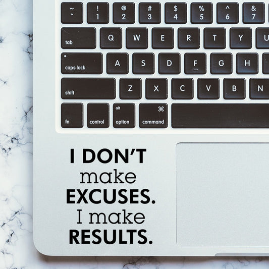 Executive Force Inspired Quote Laptop Sticker Trackpad Decal