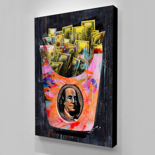 Dollar Chips Money Posters Canvas Paintings Posters Broker Decor