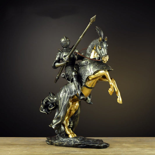 Roman Knight Ornaments Home Office Broker Decor