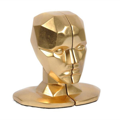 Elegant European High-Grade Office Decorations Human Face Bookends