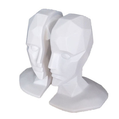 Elegant European High-Grade Office Decorations Human Face Bookends