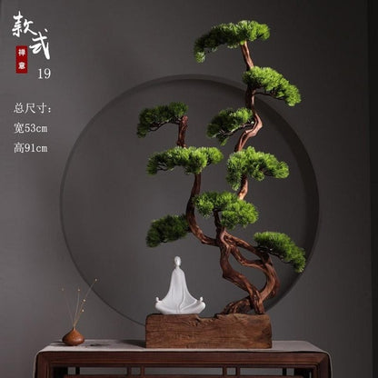 Chinese Zen Root Carving Decoration Zen Life Dead Wood Landscape Office Home Decoration Gift Garden Decor
