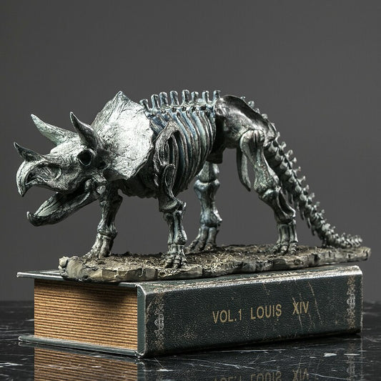Luxury Home Decoration Accessories Dinosaur Fossil Desk Decor Animal Skeleton Antique
