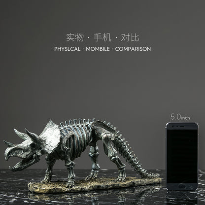 Luxury Home Decoration Accessories Dinosaur Fossil Desk Decor Animal Skeleton Antique