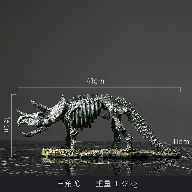 Luxury Home Decoration Accessories Dinosaur Fossil Desk Decor Animal Skeleton Antique